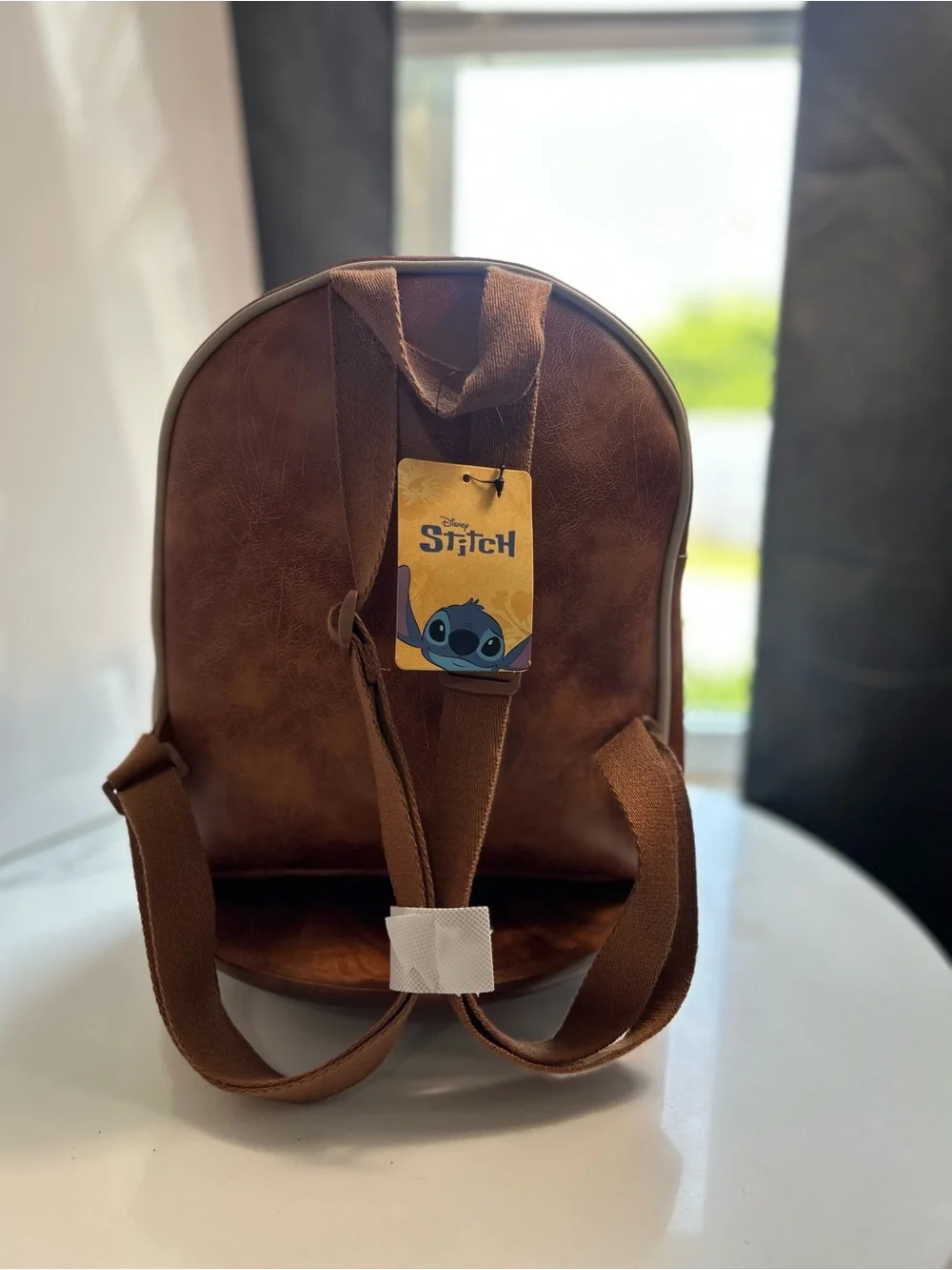 Disney Kids Backpack in Red, Blue and Cream with Stitch Applique